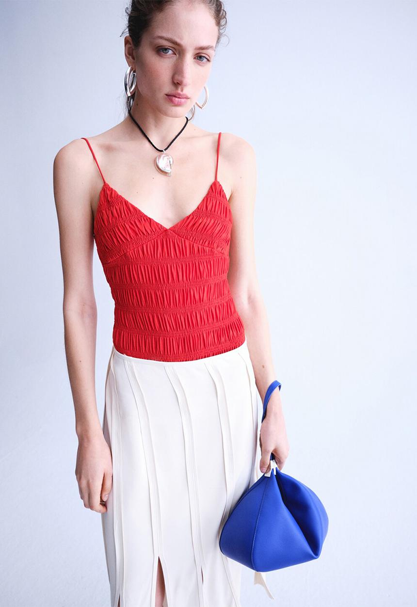 MANGO - Bodysuit lua - red