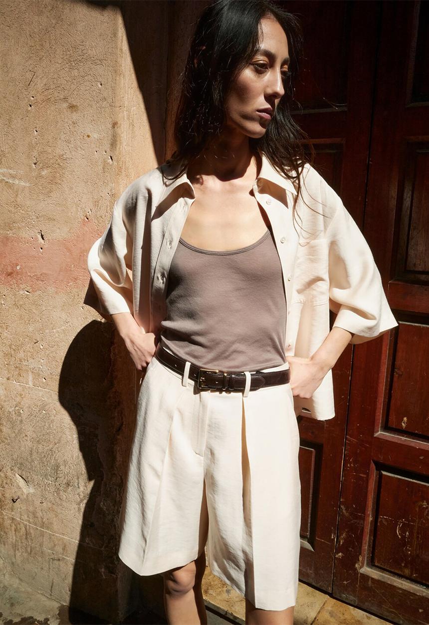 MANGO - Bermudas sorrento - light beige
