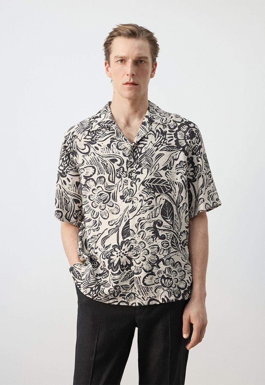 MANGO - Shirt Sicilia - Beige