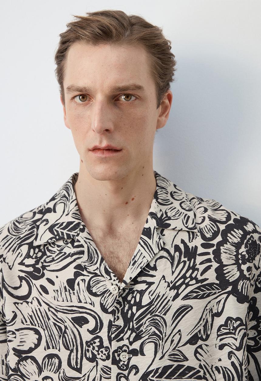 MANGO - Shirt Sicilia - Beige