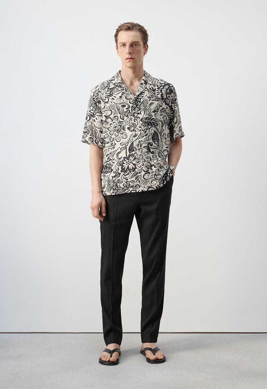 MANGO - Shirt Sicilia - Beige