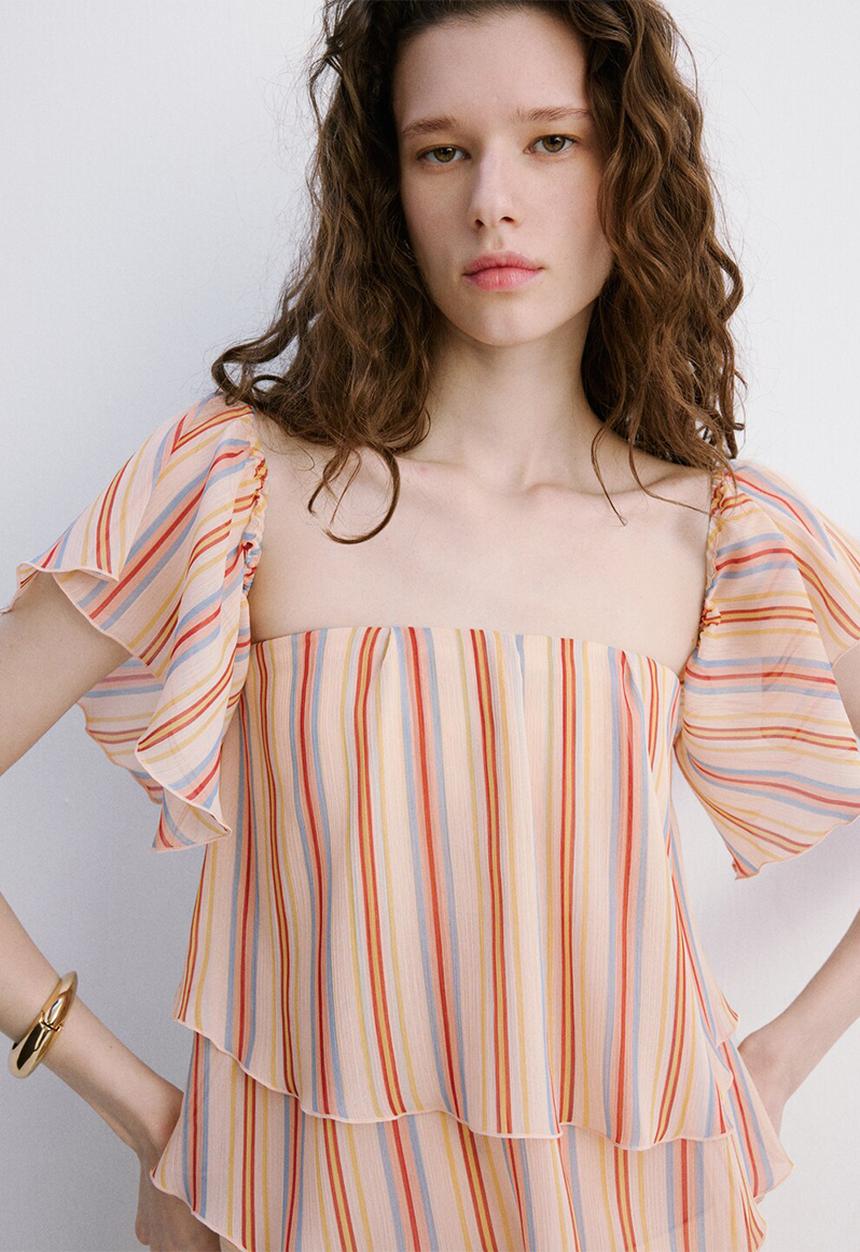 MANGO - Blouse galth - light beige