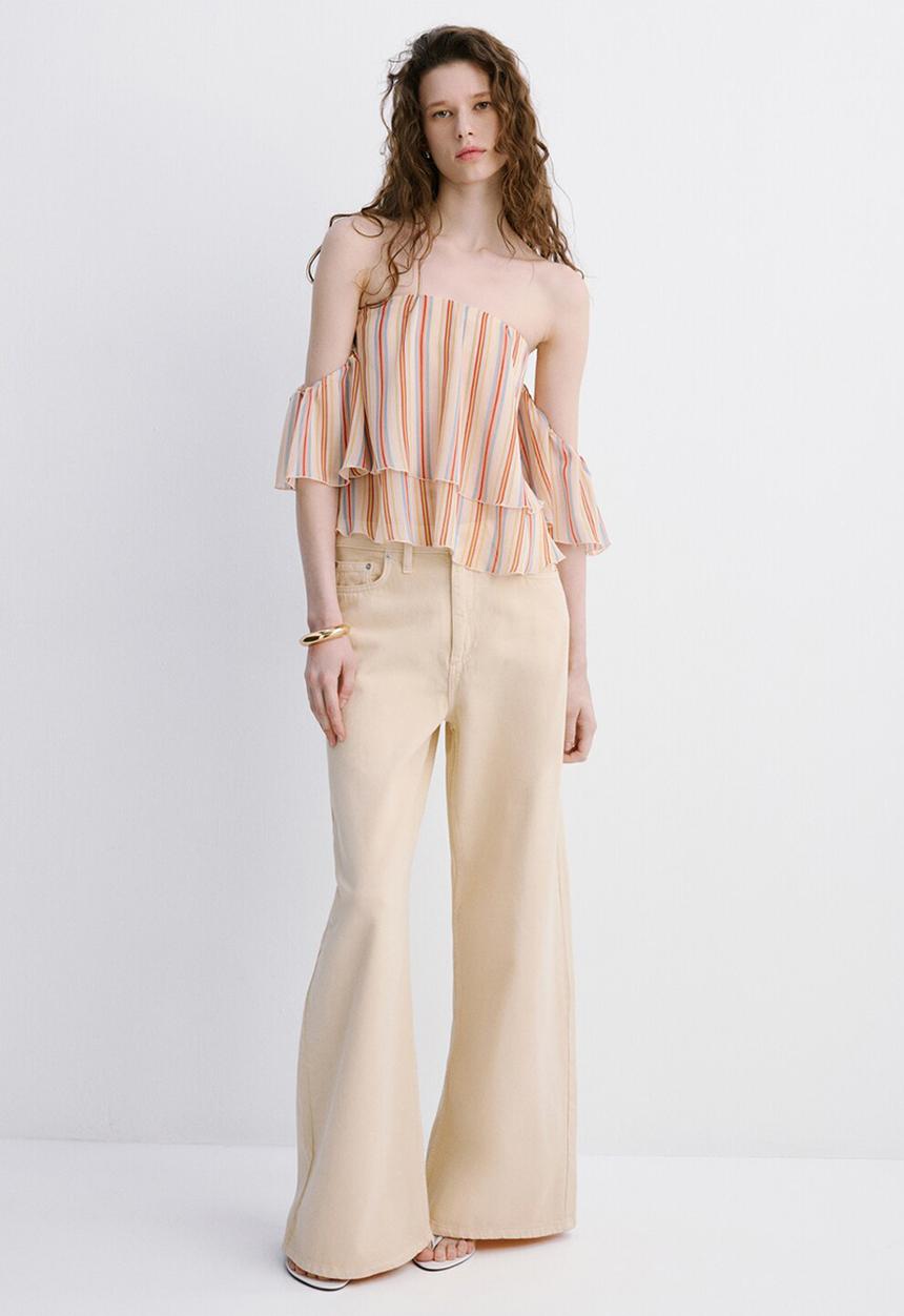 MANGO - Blouse galth - light beige