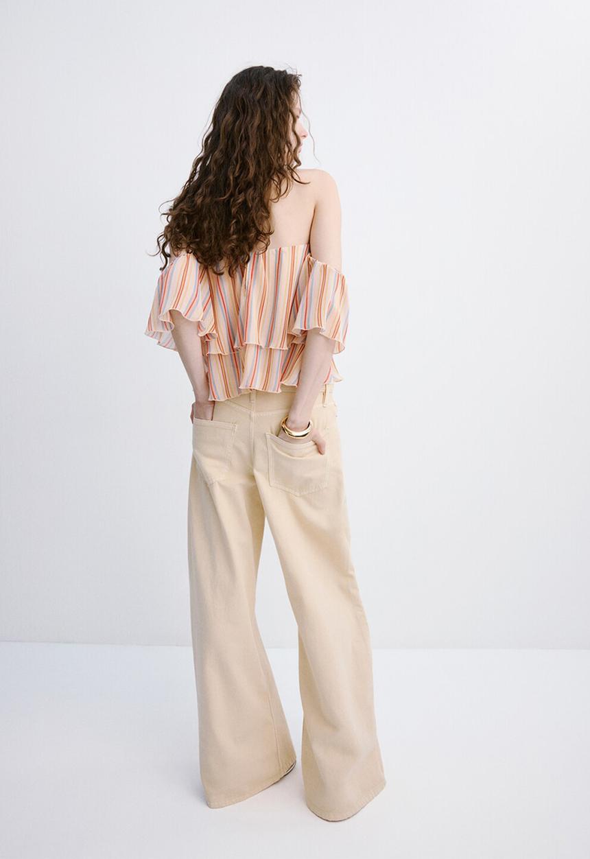 MANGO - Blouse galth - light beige