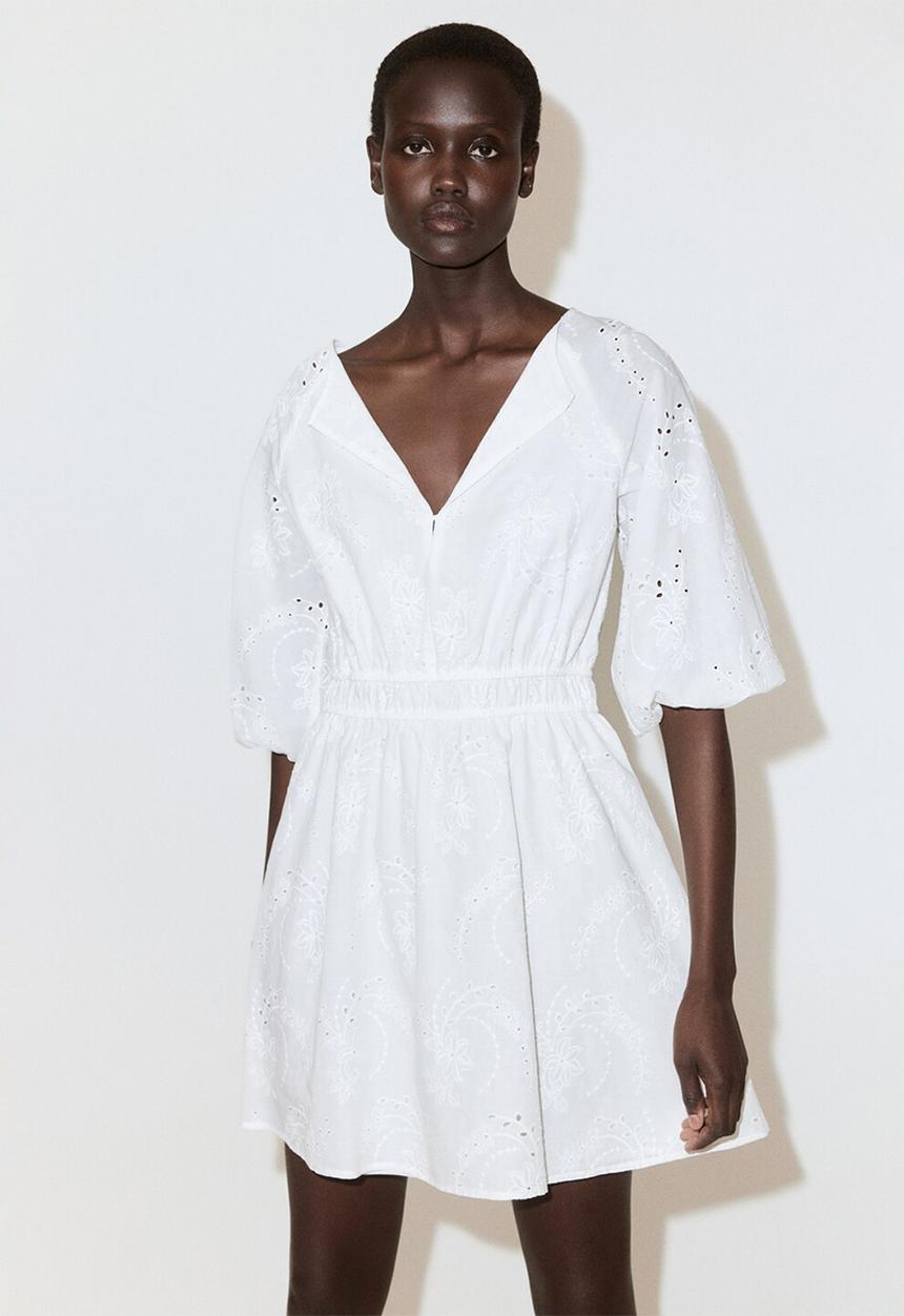 MANGO - Dress beatrice - white