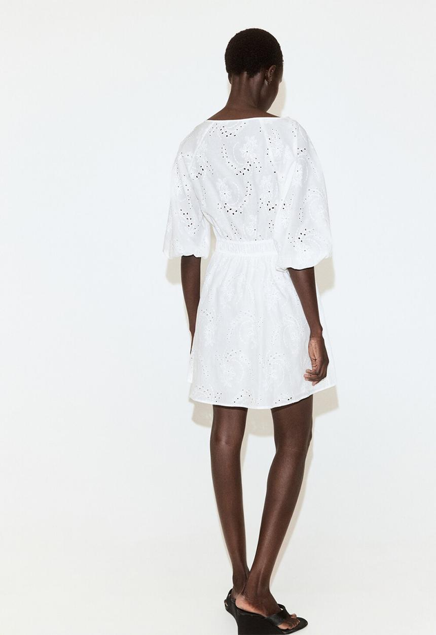 MANGO - Dress beatrice - white