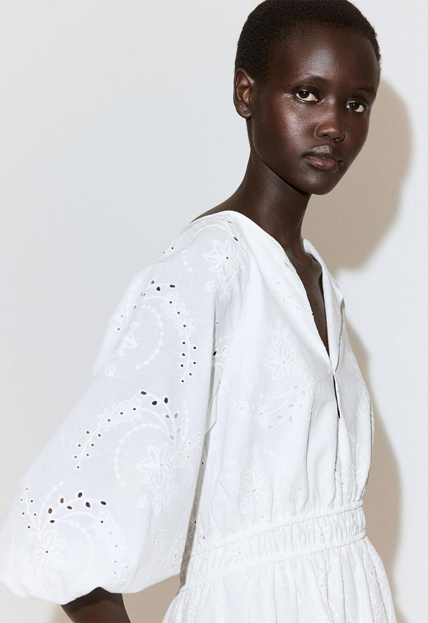MANGO - Dress beatrice - white
