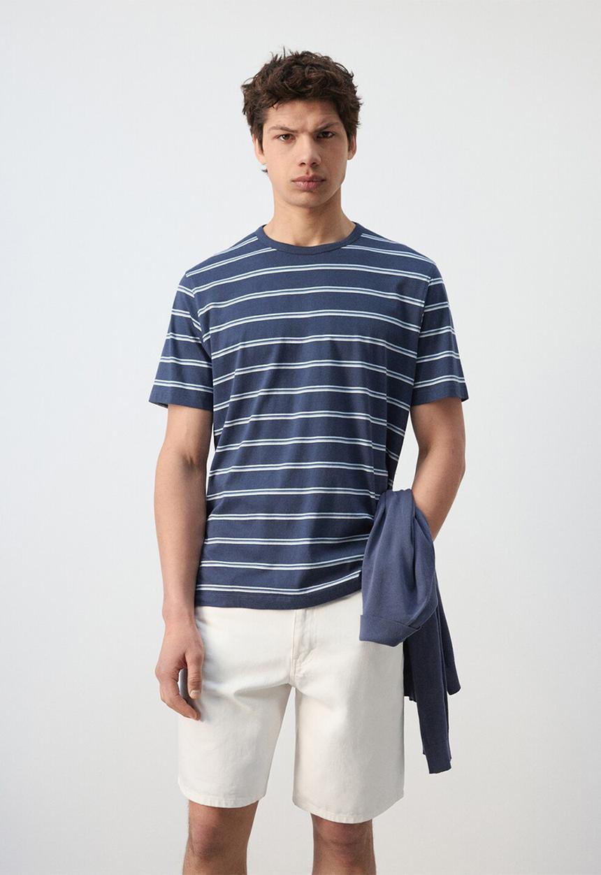 MANGO - T-Shirt Dyer - Navy