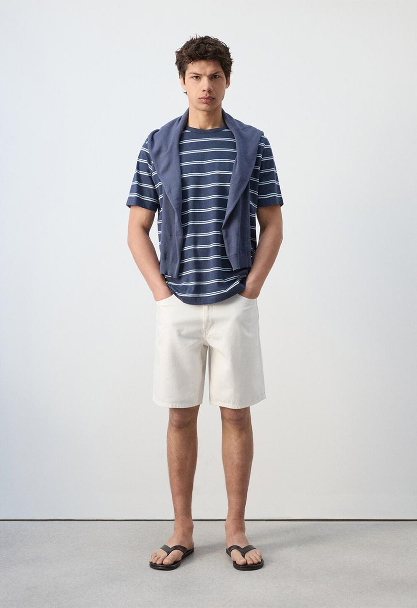 MANGO - T-Shirt Dyer - Navy
