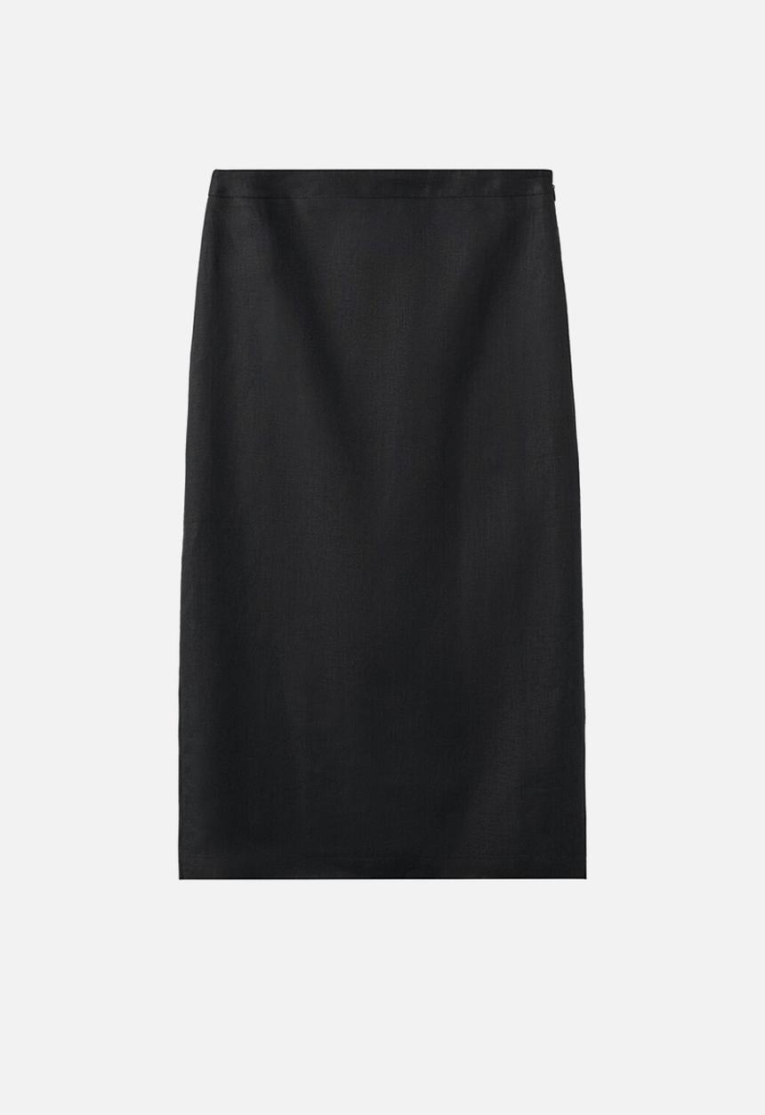 MANGO - Skirt fred - black