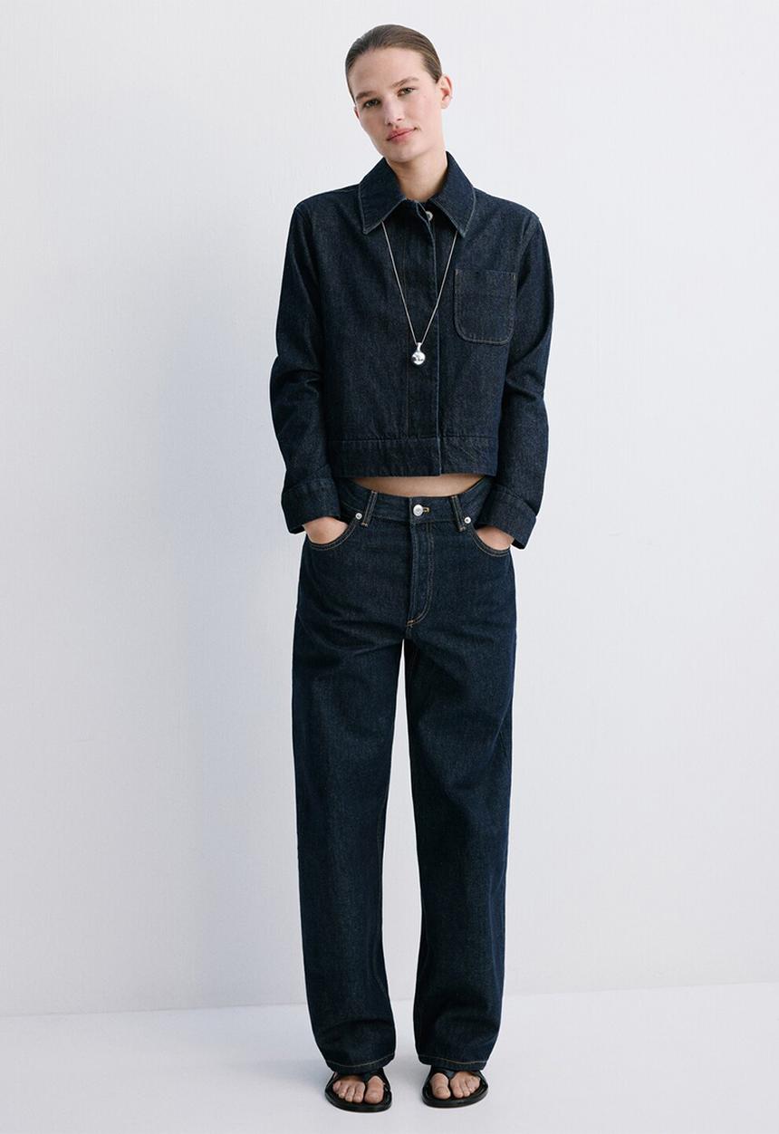 MANGO - Jacket newyork- open blue