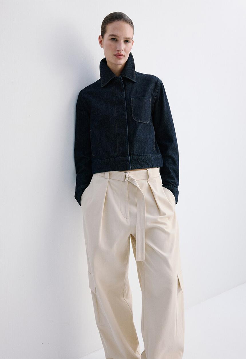 MANGO - Jacket newyork- open blue