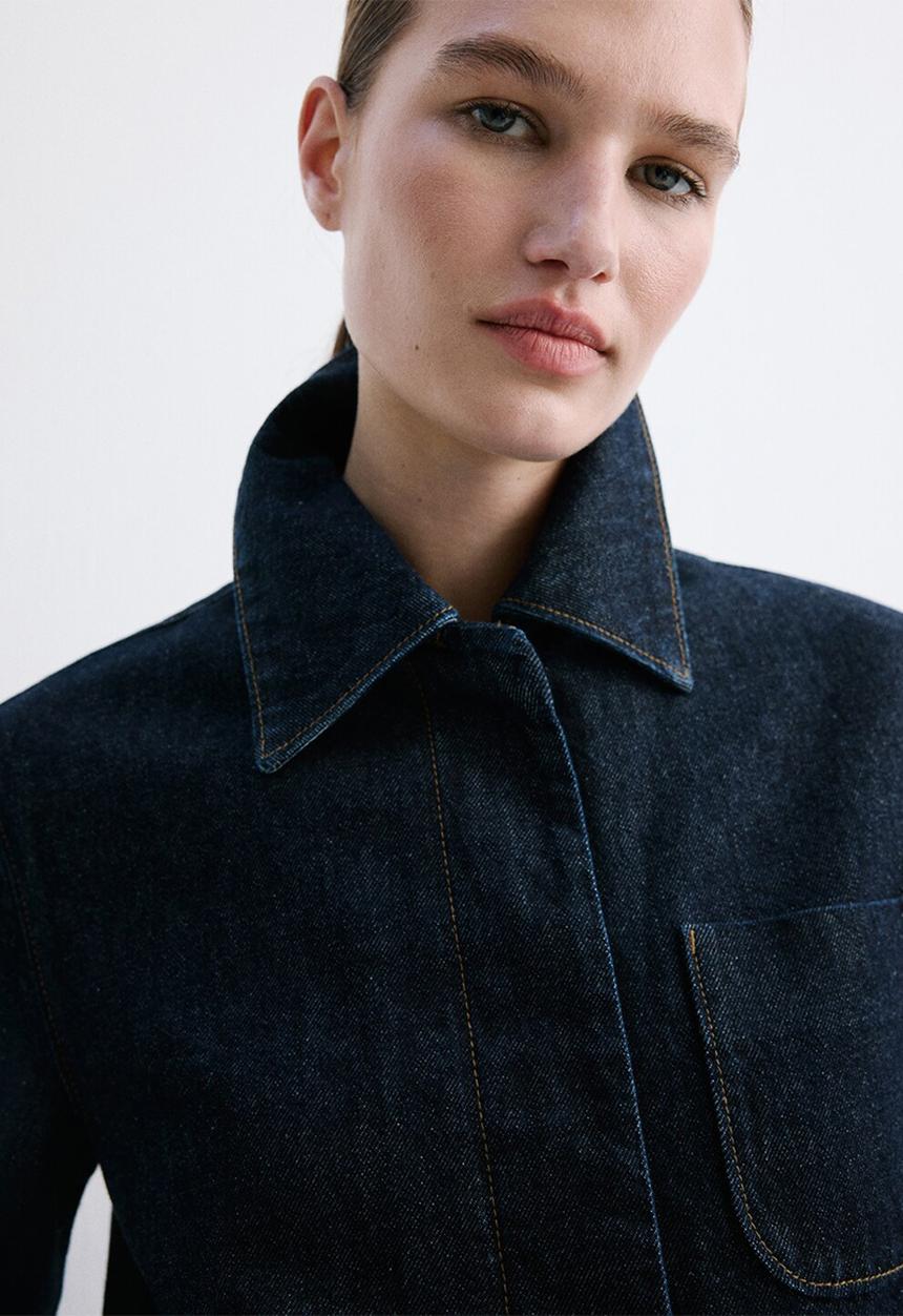 MANGO - Jacket newyork- open blue
