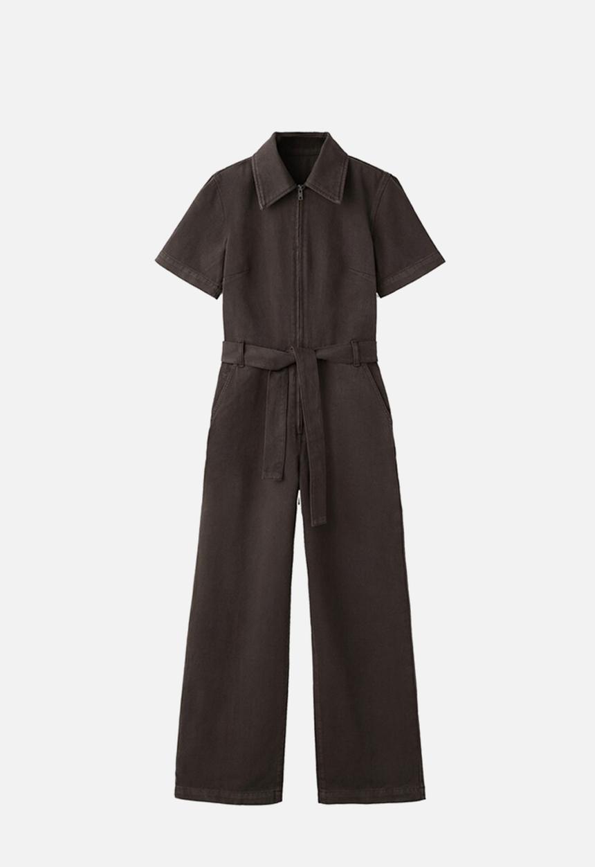 MANGO - Jumpsuit milly- dark brown