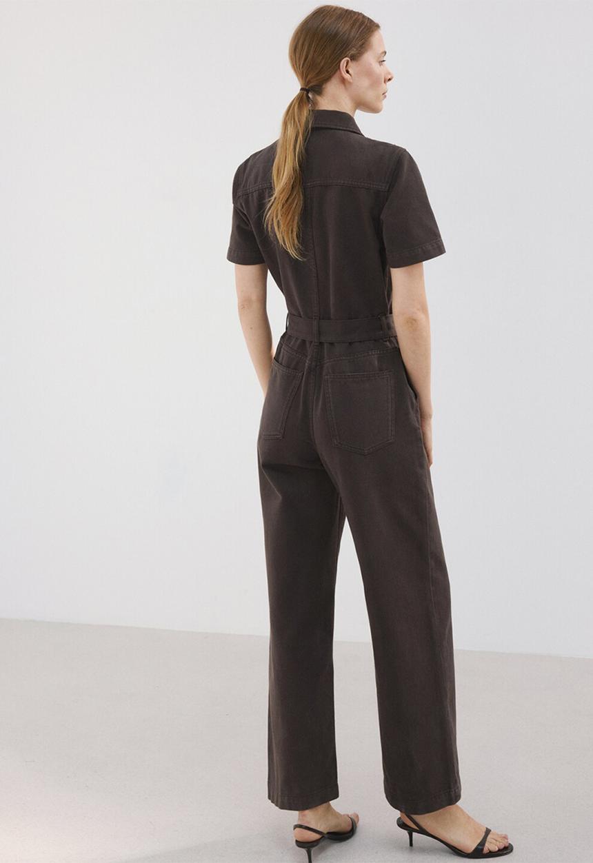MANGO - Jumpsuit milly- dark brown