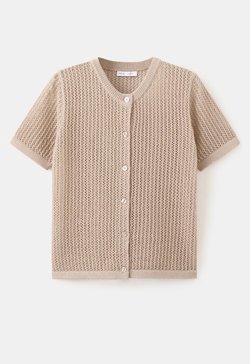 MANGO - Cardigan lemon - light/pastel brown