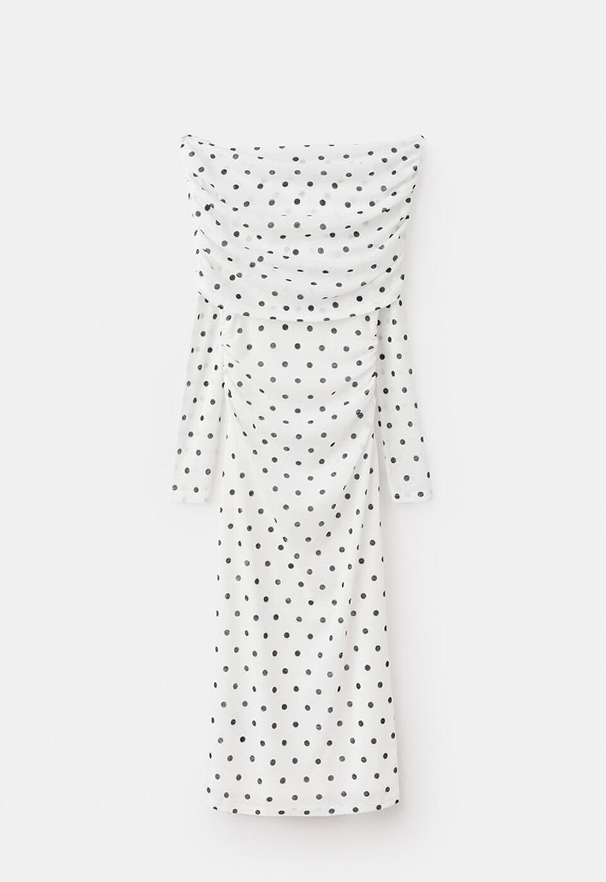 MANGO - Dress nevado - white