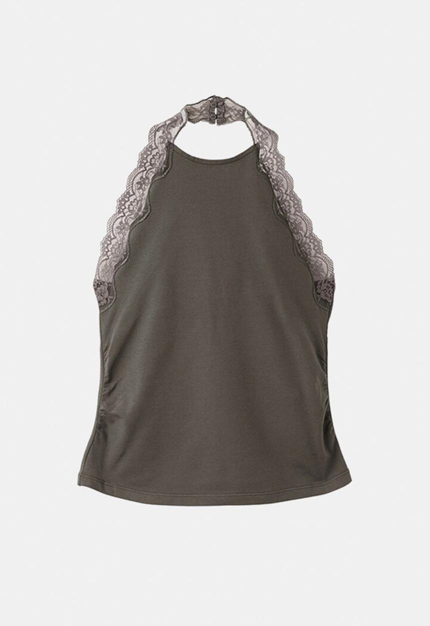 MANGO - Top sofia - medium brown
