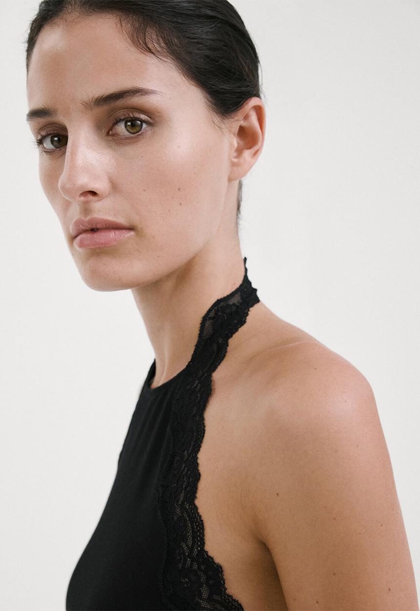 MANGO - Top sofia - black