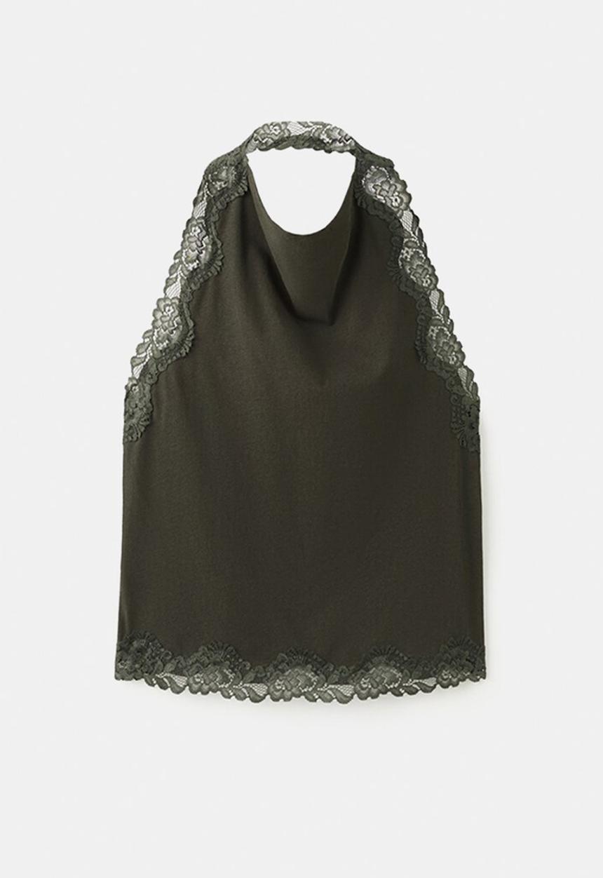 MANGO - Top kristen - khaki