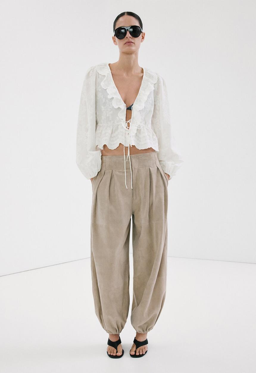 MANGO - Blouse glicine - natural