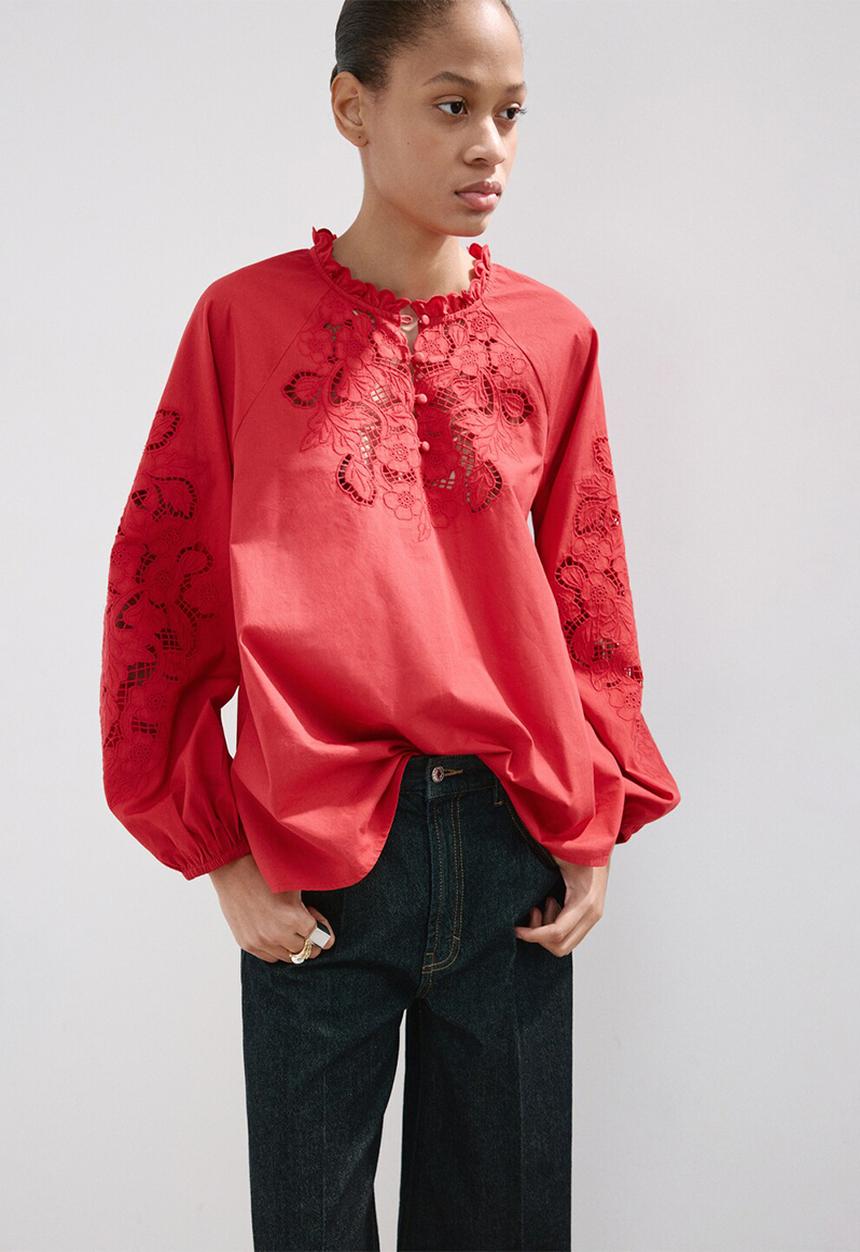 MANGO - Blouse betty - red