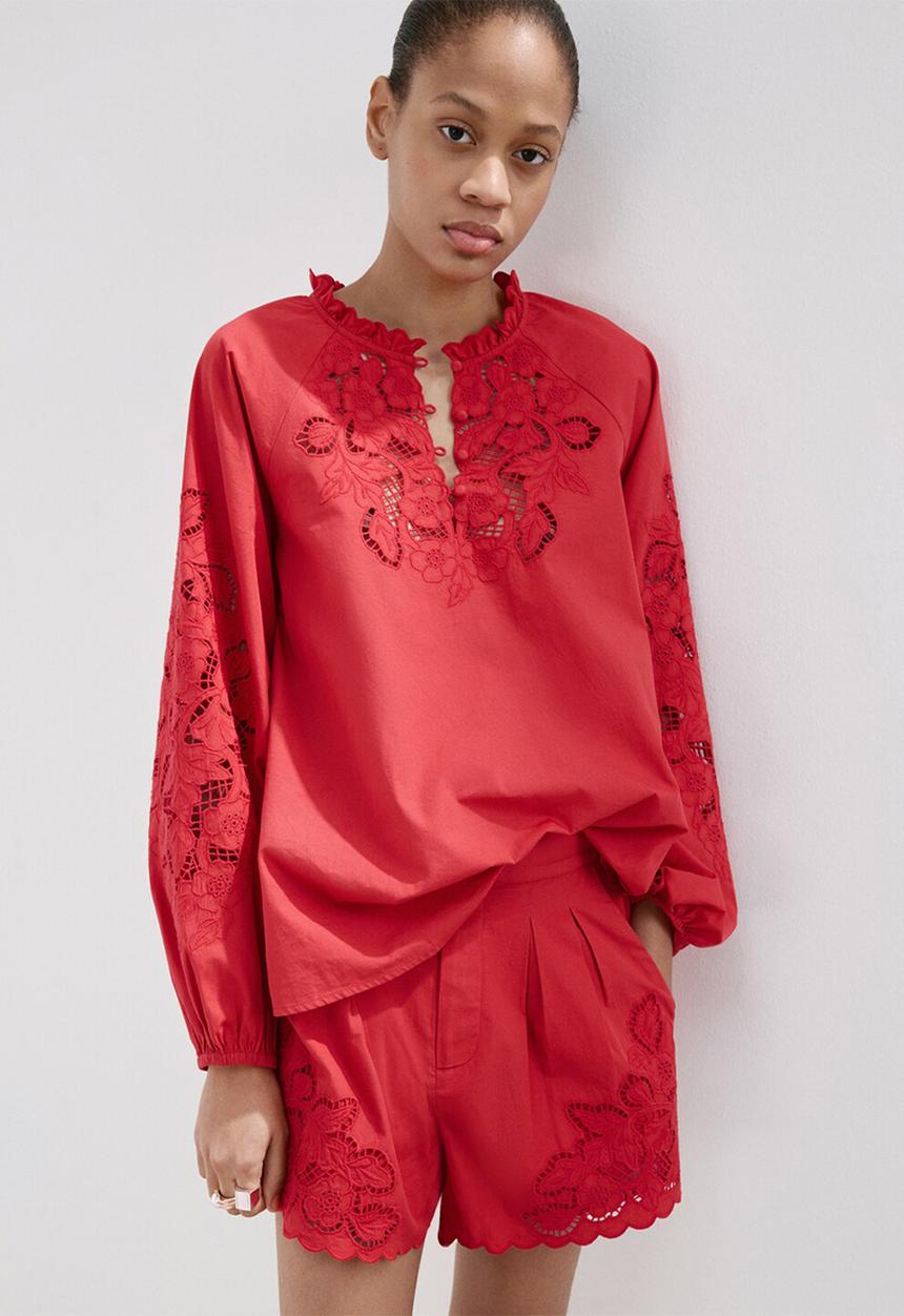 MANGO - Blouse betty - red