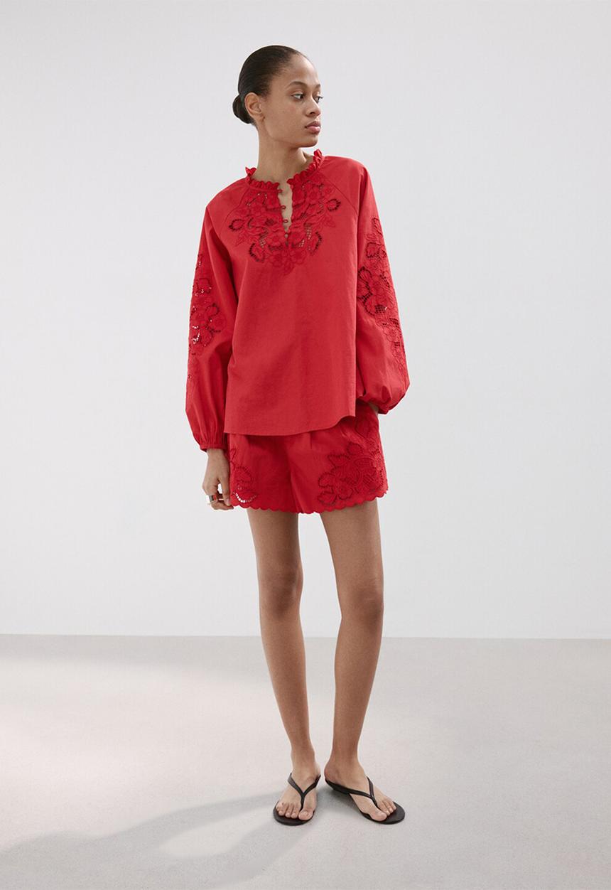 MANGO - Blouse betty - red