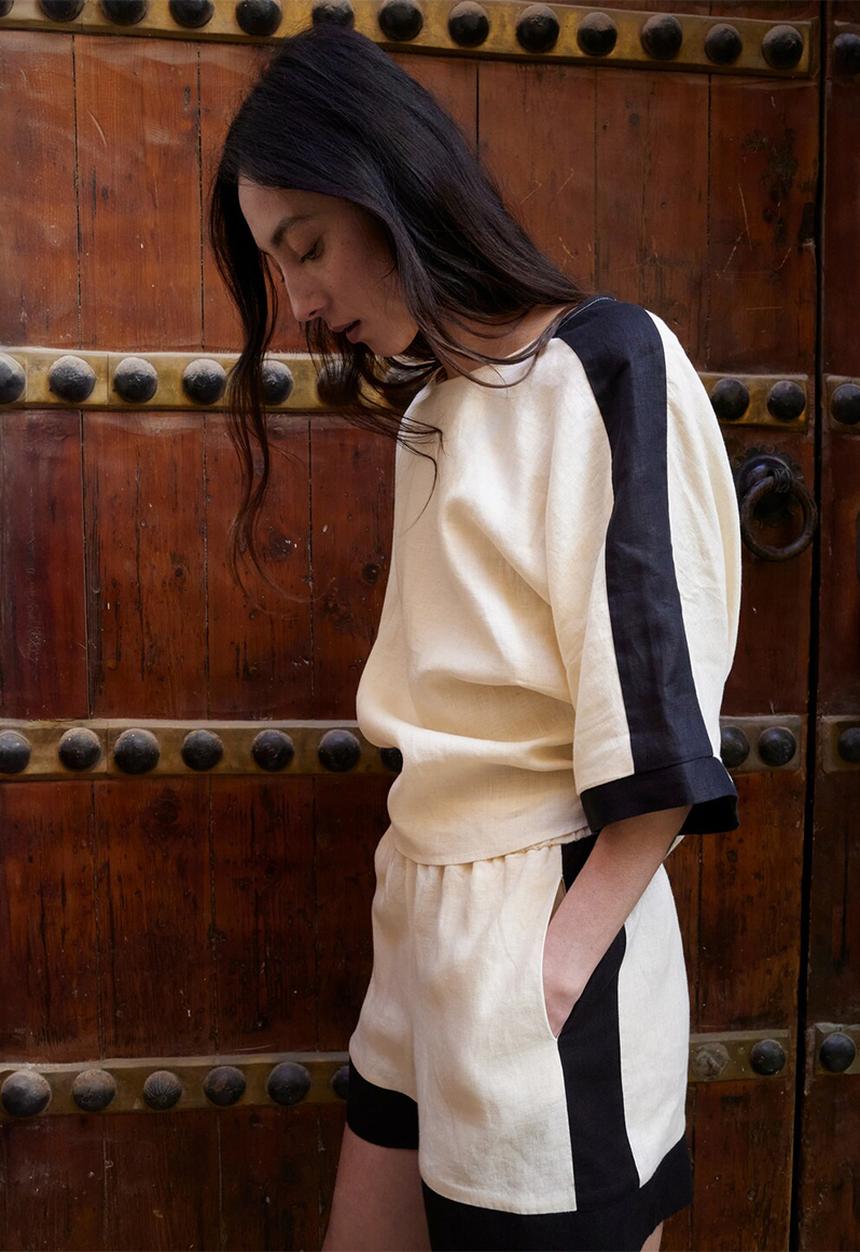 MANGO - Shorts morti - light beige