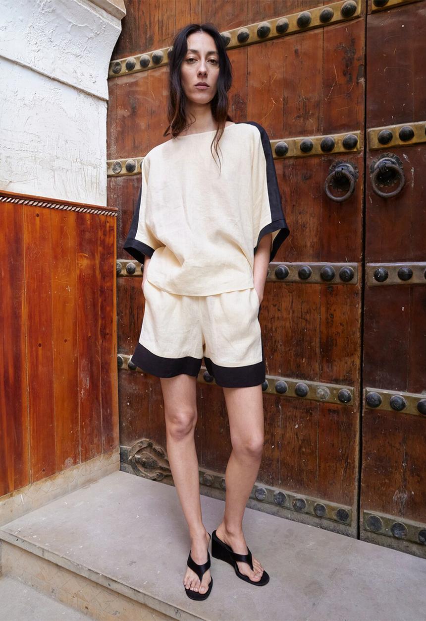 MANGO - Shorts morti - light beige