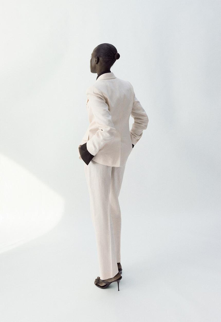 MANGO - Trousers boreli - light beige