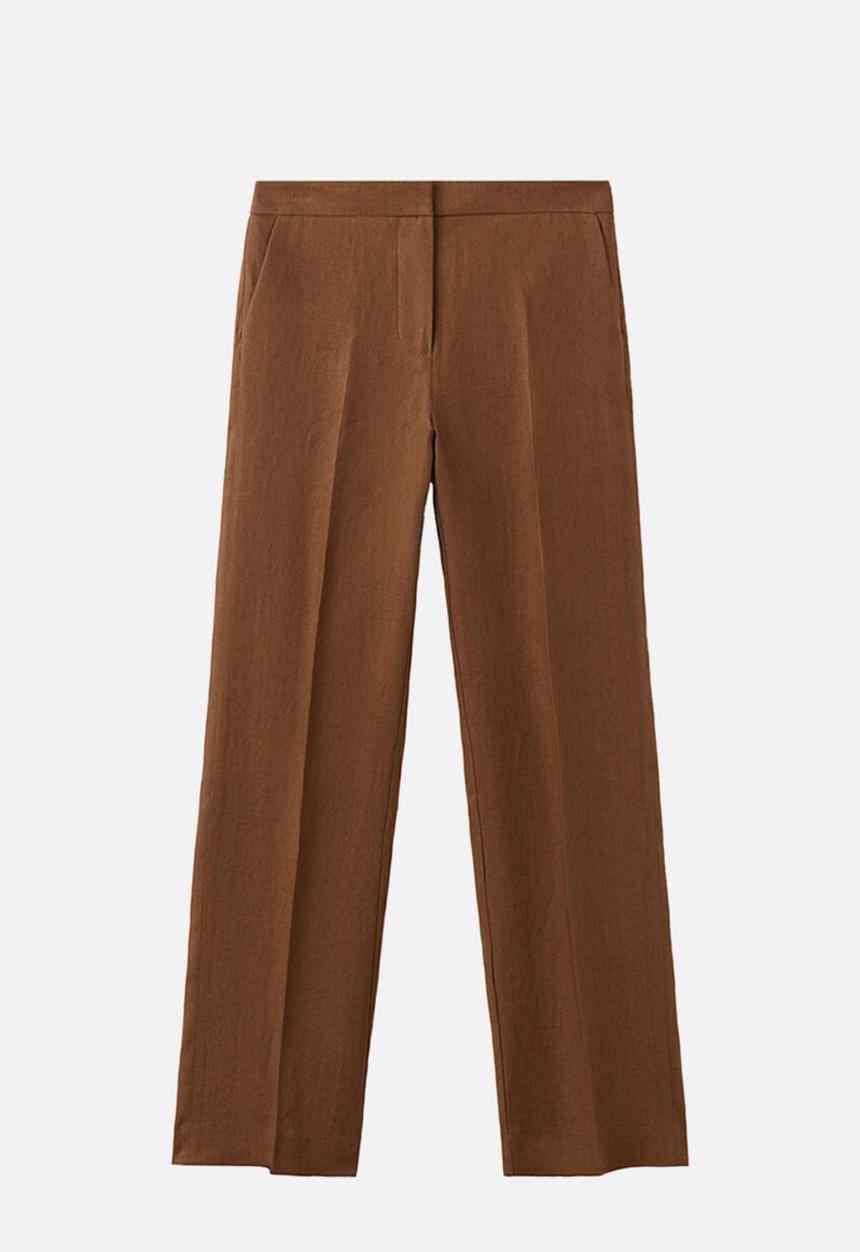 MANGO - Plus trousers boreli - brown