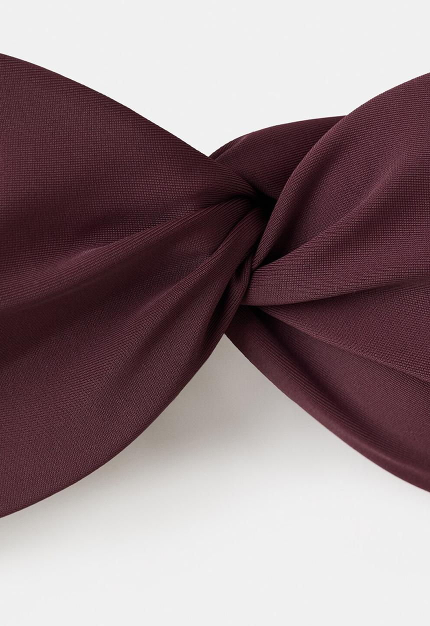 MANGO - Bikini top andros- dark red