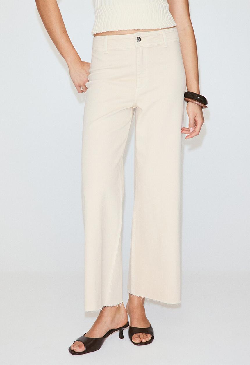 MANGO - Jeans catherin - light/pastel yellow