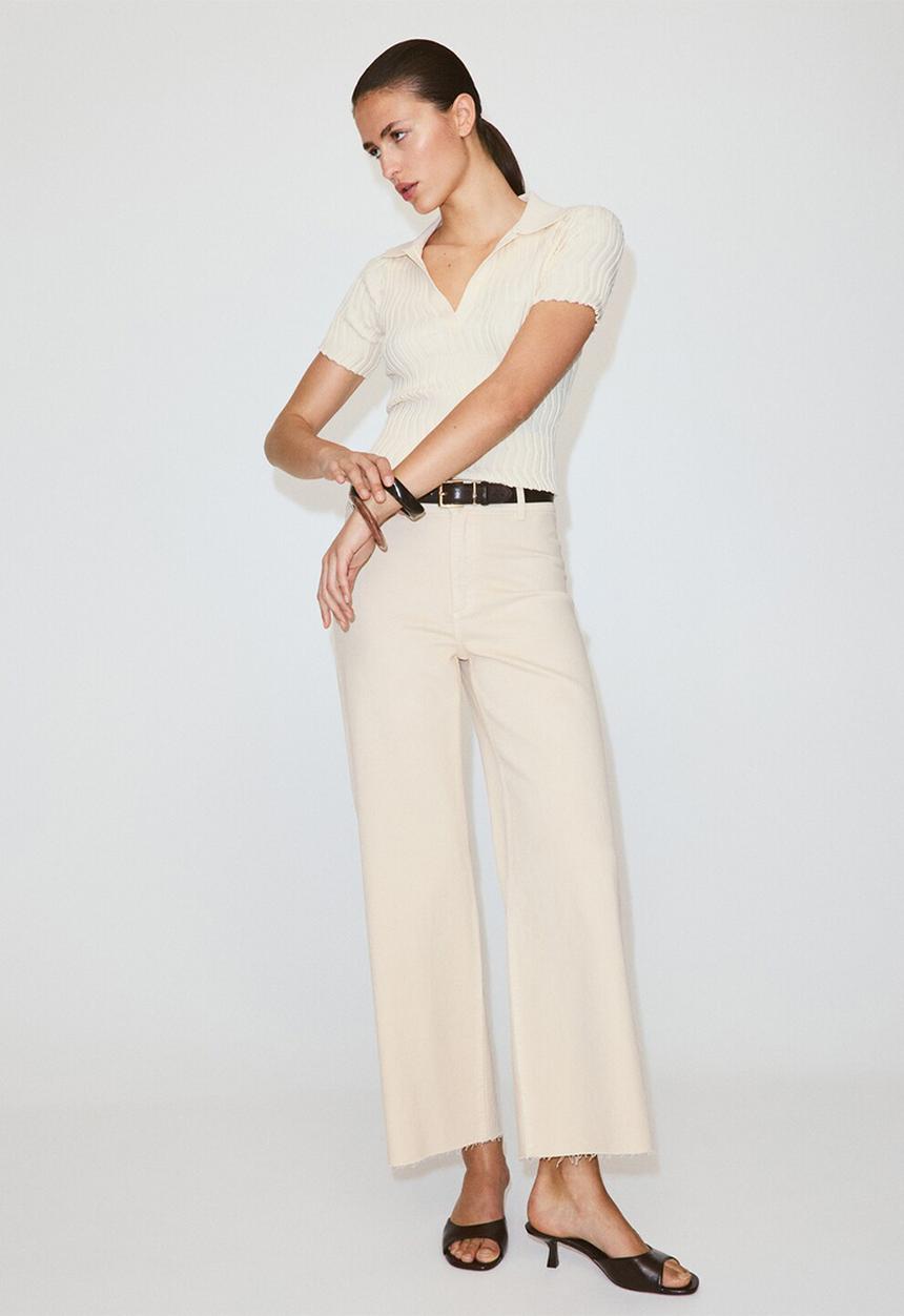 MANGO - Jeans catherin - light/pastel yellow