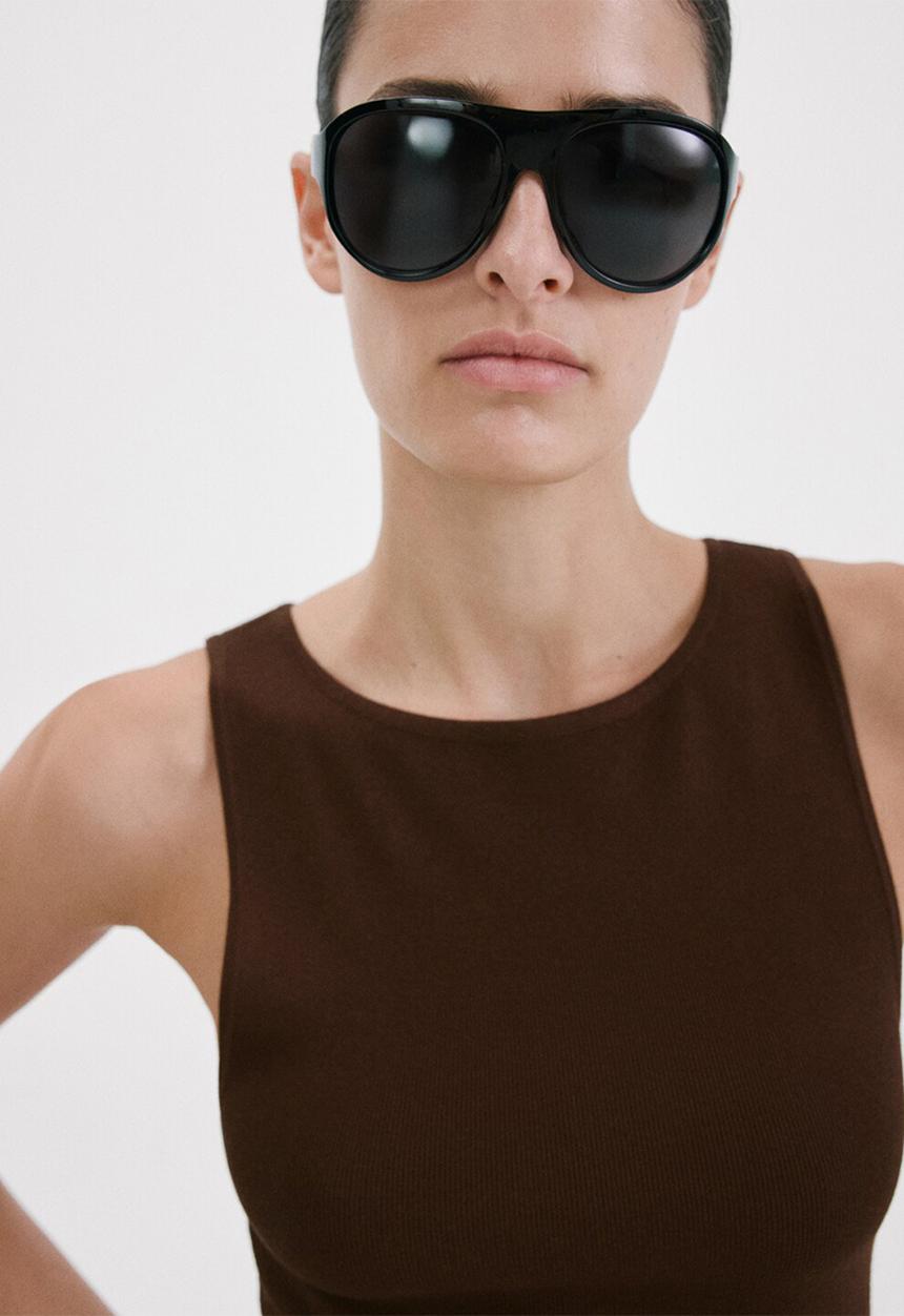 MANGO - Dress bettu - dark brown