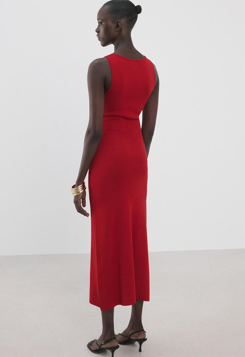MANGO - Dress bettu - red
