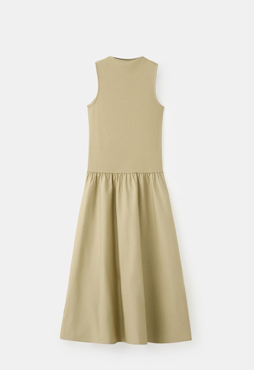 MANGO - Dress valvin - dark green