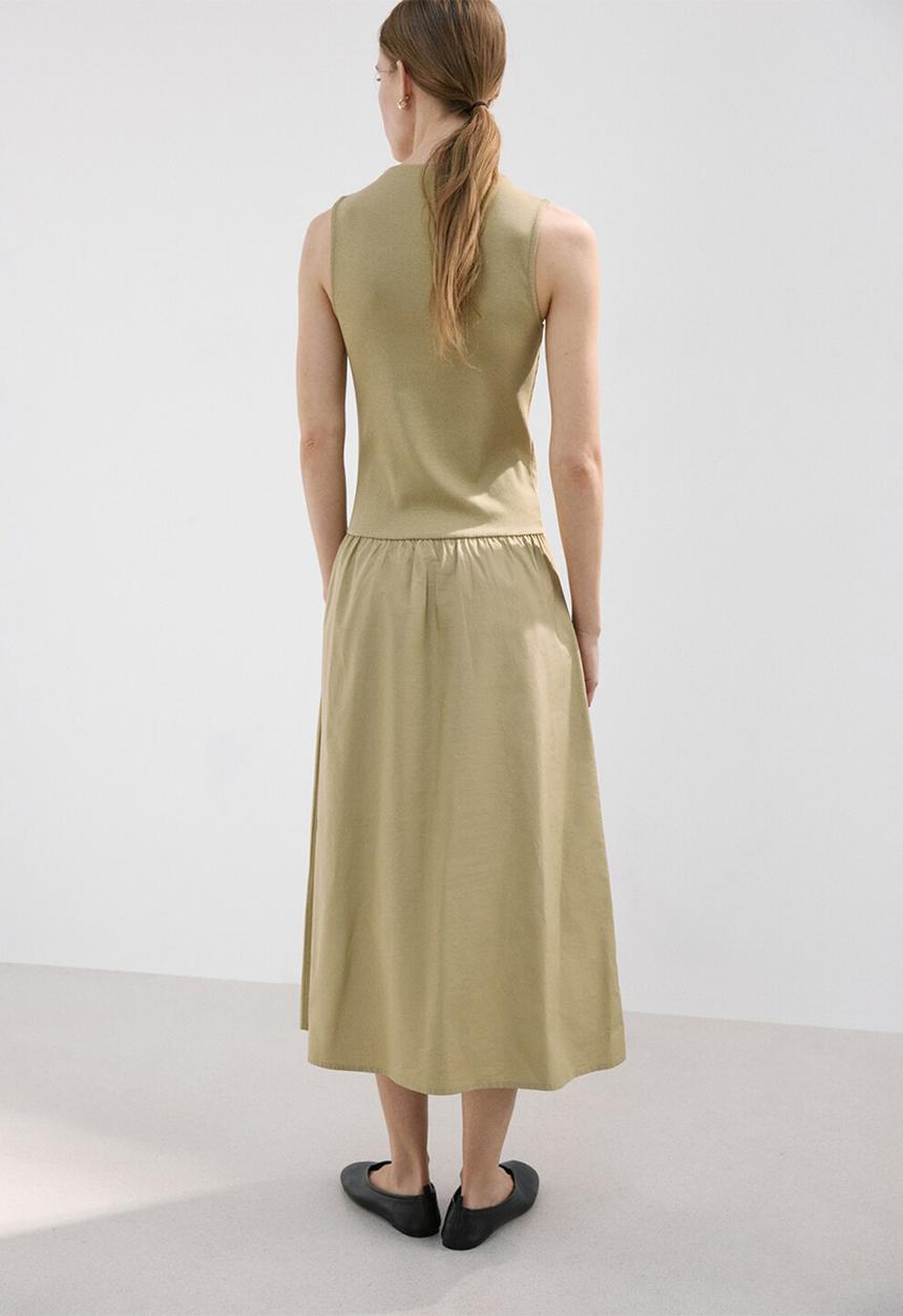 MANGO - Dress valvin - dark green
