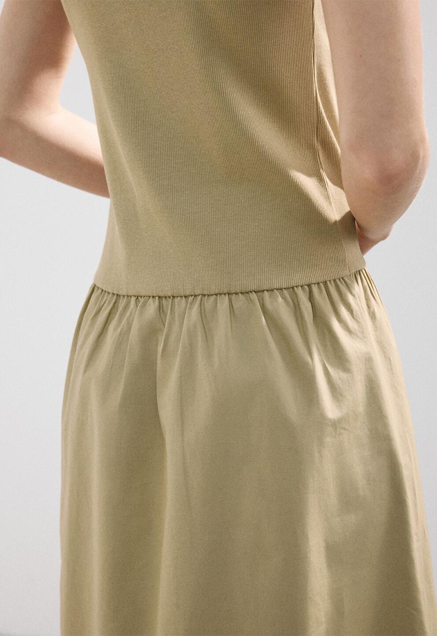 MANGO - Dress valvin - dark green