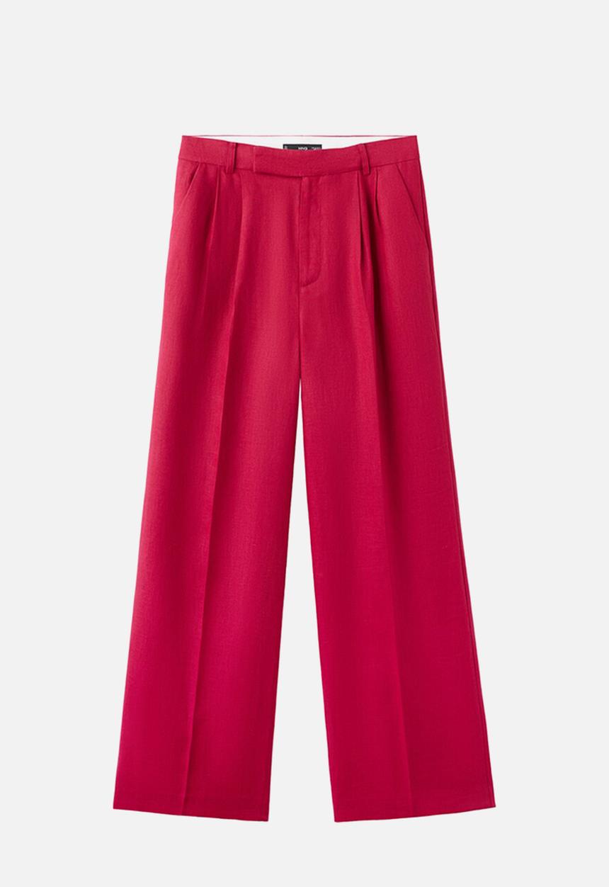 MANGO - Trousers listela - red