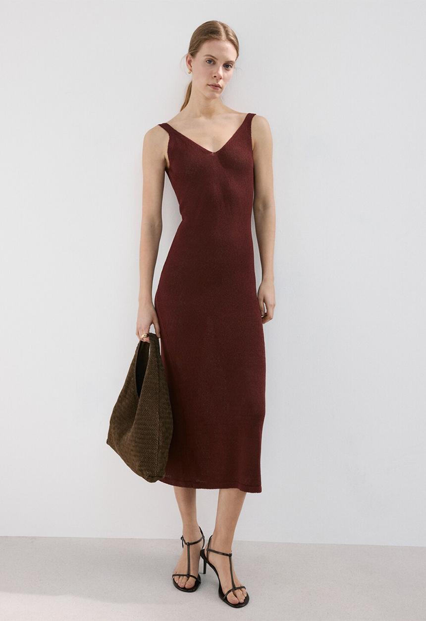 MANGO - Dress siena - medium orange