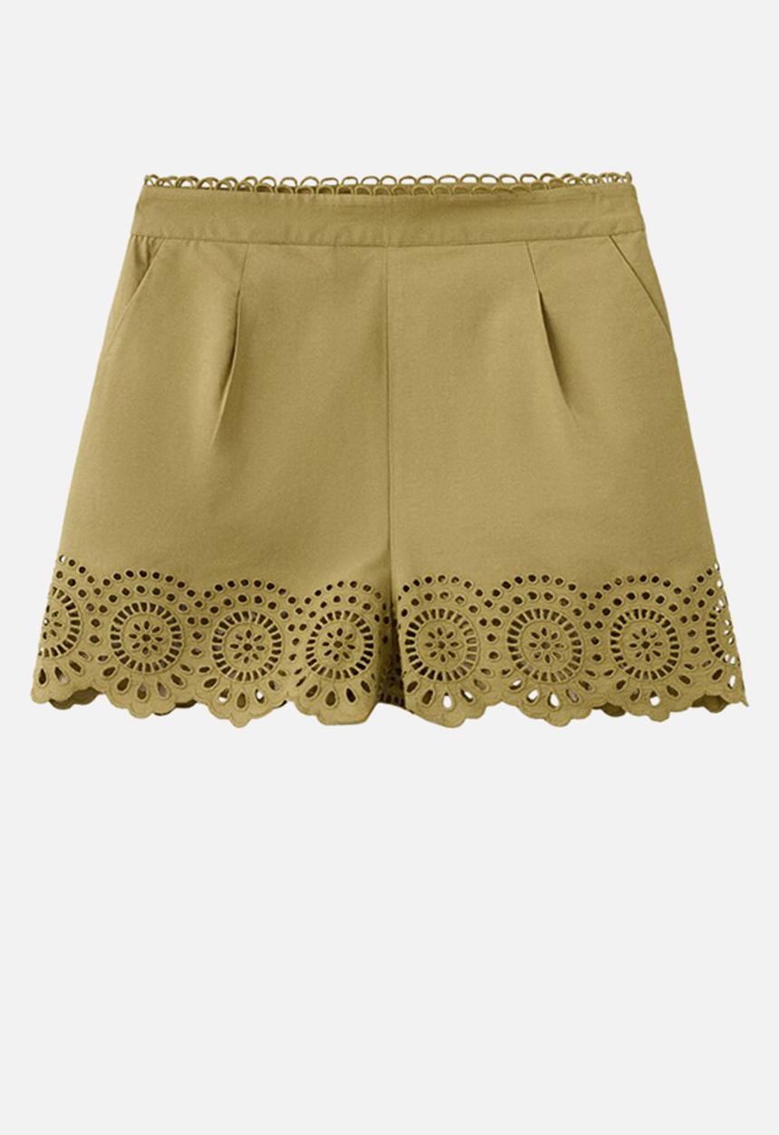 MANGO - Shorts milana - green