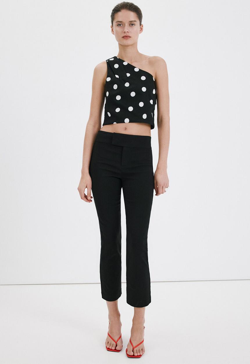 MANGO - Top abrei - black