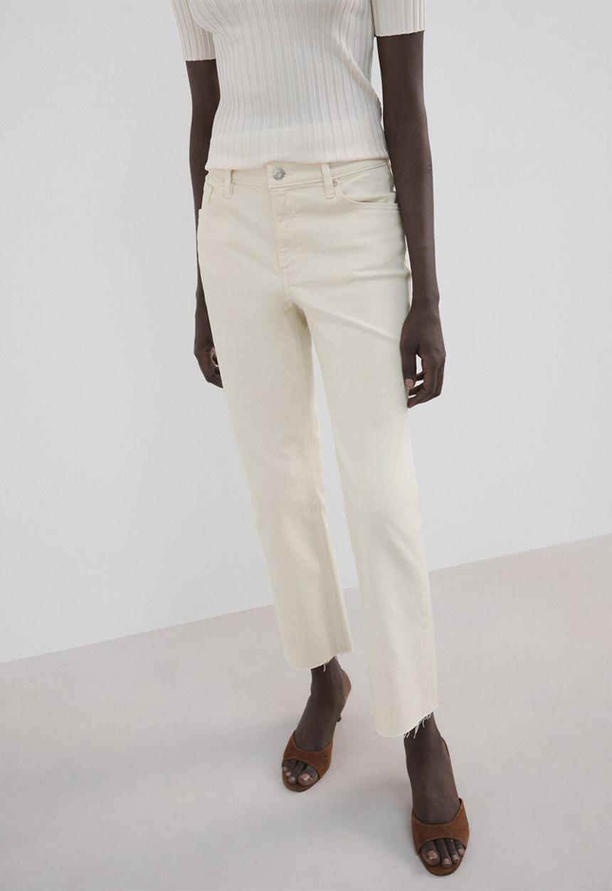 MANGO - Jeans sienna - light beige