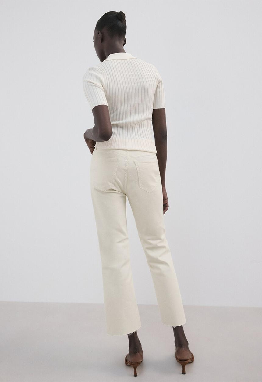 MANGO - Jeans sienna - light beige