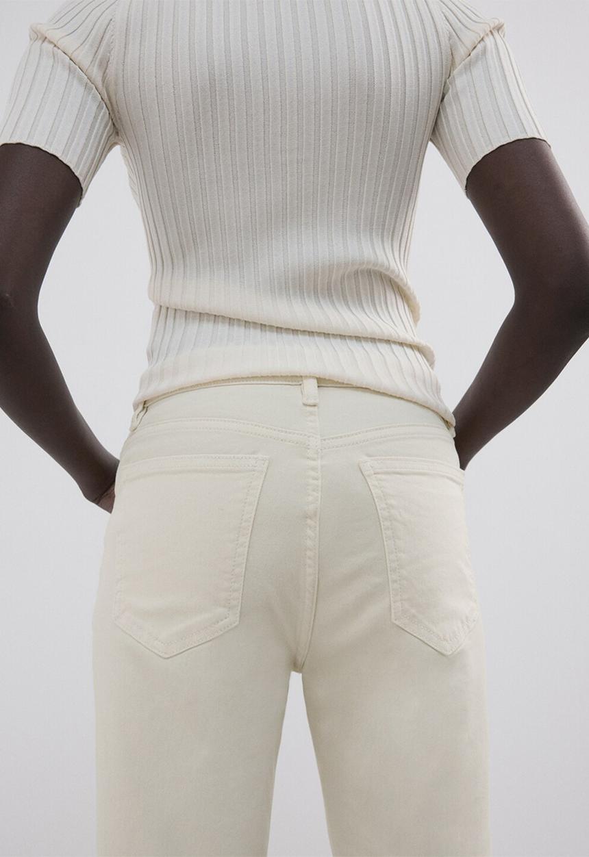 MANGO - Jeans sienna - light beige