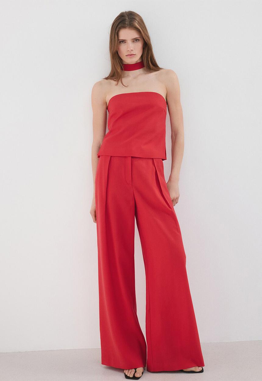MANGO - Top maris - red