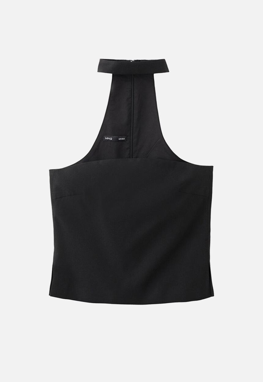 MANGO - Top maris - black
