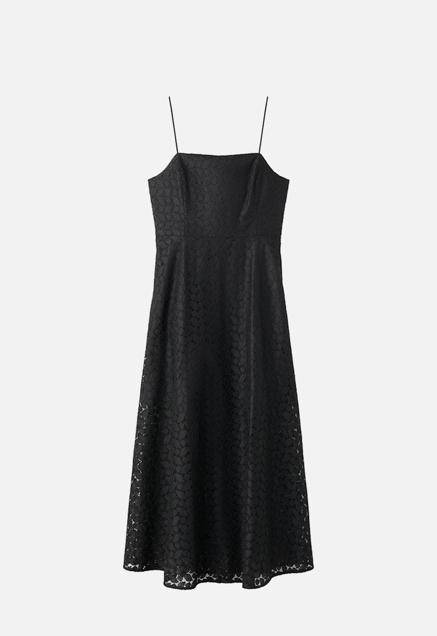 MANGO - Dress honey - black